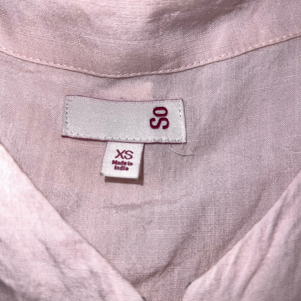 Pink Button-Up Women's Top - Picture 4 of 4